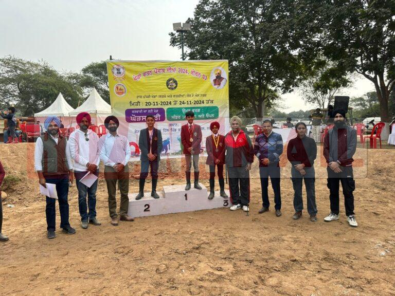 सुखमनी कौर और दिव्यांश शर्मा ने राज्य स्तरीय घुड़सवारी चैंपियनशिप में रजत पदक जीते