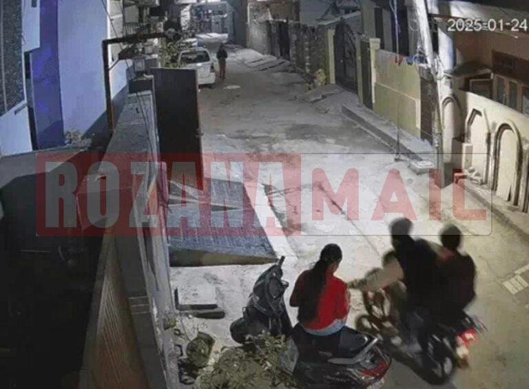 जालंधर में घर के बाहर फोन चला रही बैंक मैनेजर की बेटी से मोबाइल लूट भागे लुटेरे, सीसीटीवी में कैद