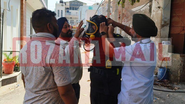 जालंधर में अमोनिया गैस की लेकिज: प्रशासन ने पहुंच कर जांच शुरू की, बंद पड़ी थी बर्फ की फैक्टरी, दहशत