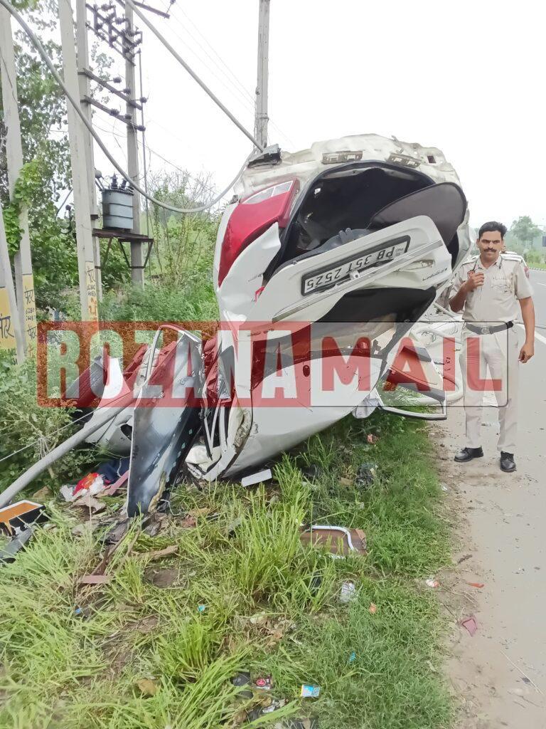जालंधर में दर्दनाक हादसा: हाईवे पर बेकाबू हुई वरना गाड़ी कई पलटियां खाकर पलटी, ड्राइवर की मौत