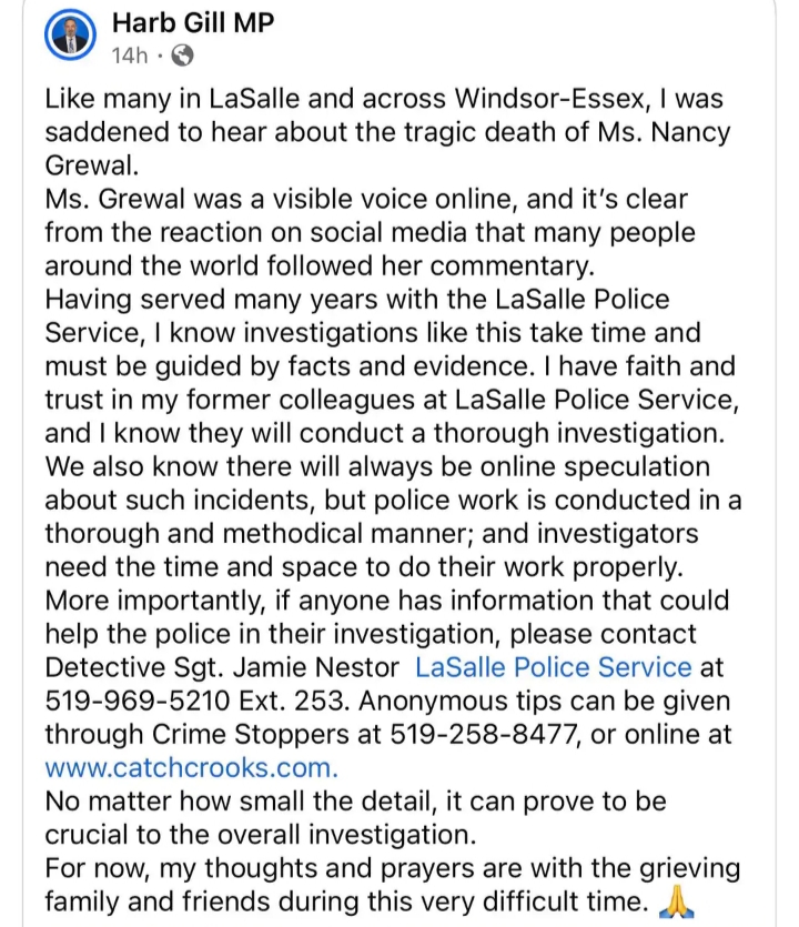 यूट्यूबर नैंसी ग्रेवाल की हत्या के विरोध में कनाडा के हिंदु-सिखों में रोष, 3 मार्च को एंटी खालिस्तान डे मनाने की घोषणा, पढ़ें