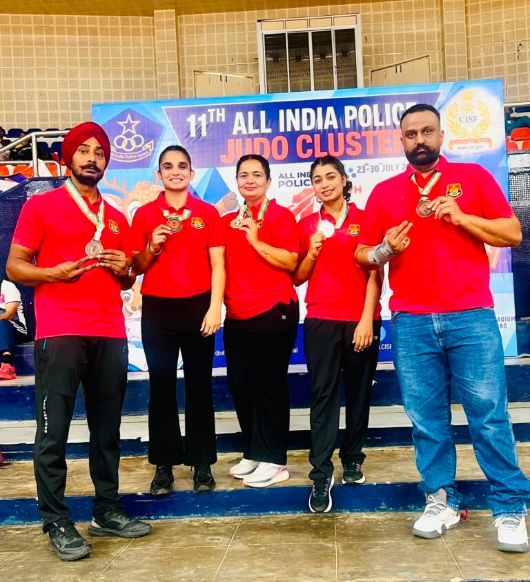 जालंधर पुलिस के जवान दिनेश भट्टी ने जूडो क्लस्टर में जीता ब्रोंज मेडल, हैदराबाद में आयोजित 11वीं ऑल इंडिया पुलिस गेम्स में दिखाया जलवा